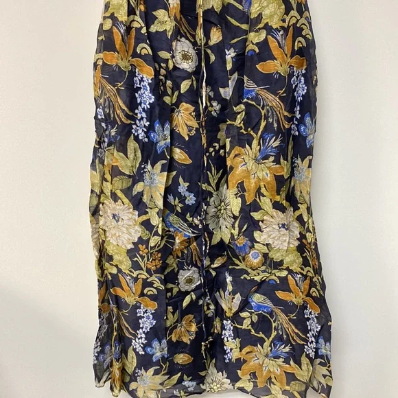 SIR the label Floral Dress in Navy and Yellow - Picture 4 of 14